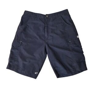 O'Neill Mens Cargo Shorts Flat Front Surfing Y2K Blue‎ Size 36